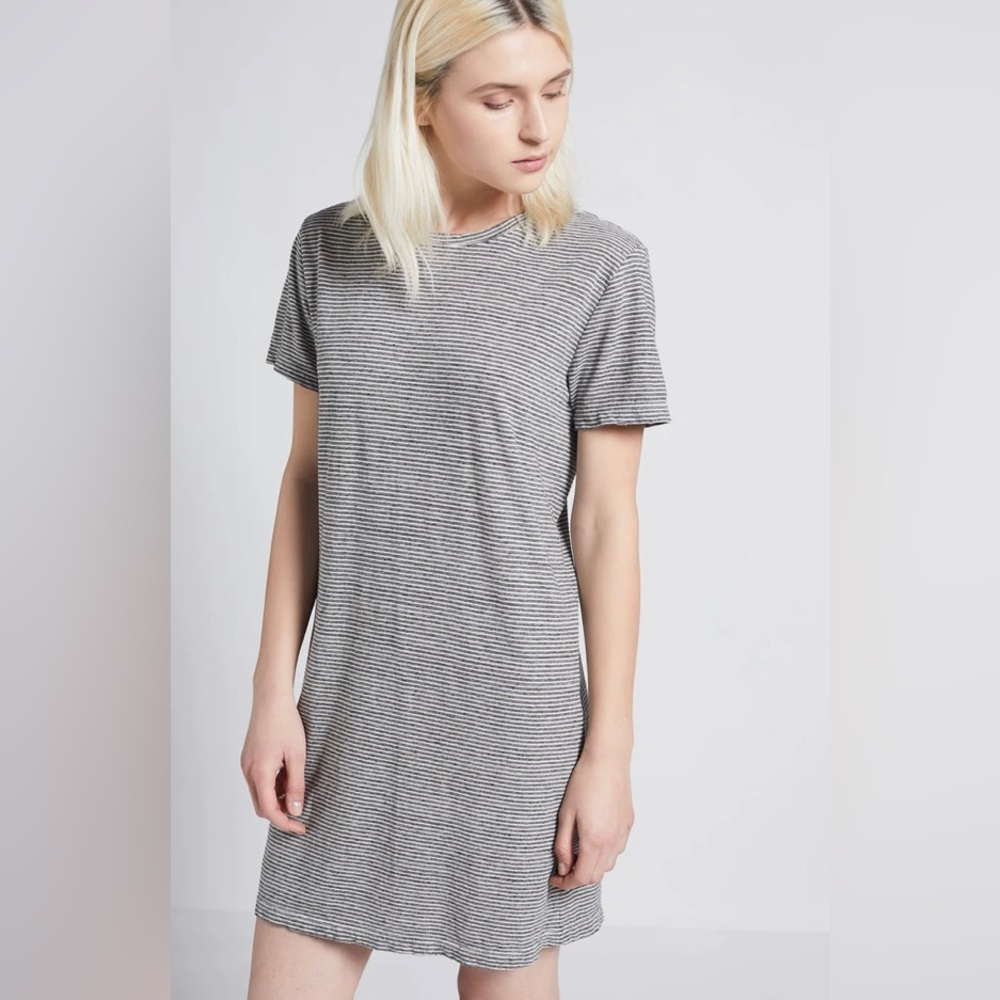 NEW Current Elliott The Beatnik Shirt Dress Racer Stripe 1 S